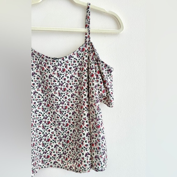 Don’t Ask Why Floral Print Cold Shoulder Flowy Women's Top, One Size - Picture 16 of 16